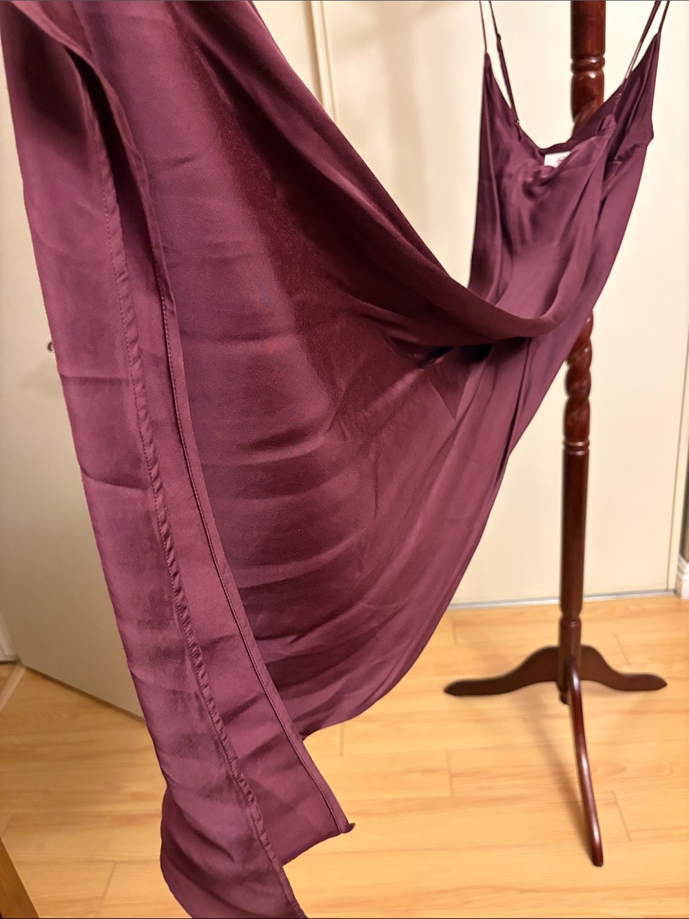 Ag Adriano Goldschmied Plum Silk Slip Dress - Picture 5 of 7